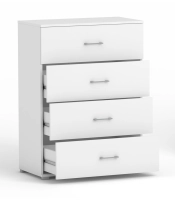 Komoda POLA 4s biala - 4 szerokości do wyboru. pojemna komoda na ubrania.